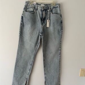 Good American High Rise Iconic Straight Leg Jean